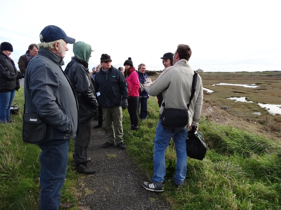 Robert Moss pointing out the birdlife