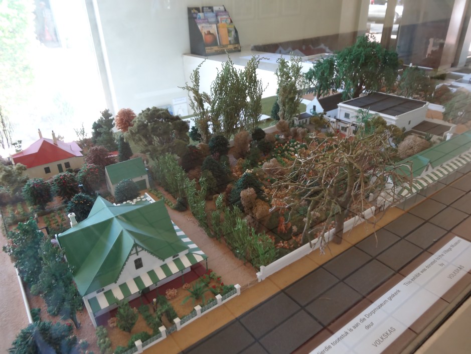 Model of the houses on the Trail