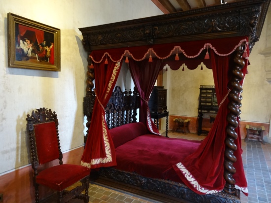 Leonardo da Vinci's bedroom where he died in 1519.