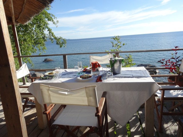 Lunch on the private verandah